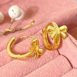 Boucles d'oreilles en plaqué or 18 carats - Bijoux élégants et hypoallergéniques