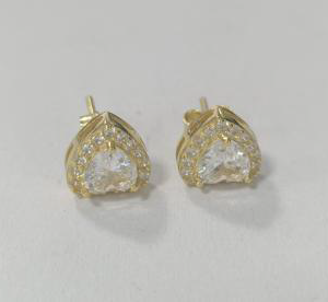 Pendants en forme de cœur halo plaqués or - Bijoux pour femmes, Idées de cadeaux délicates