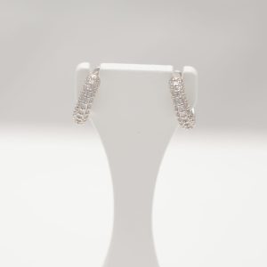 Pétillez et Brillez : Boucles d'Oreilles en Argent Sterling avec Accents en Zircon Cubique