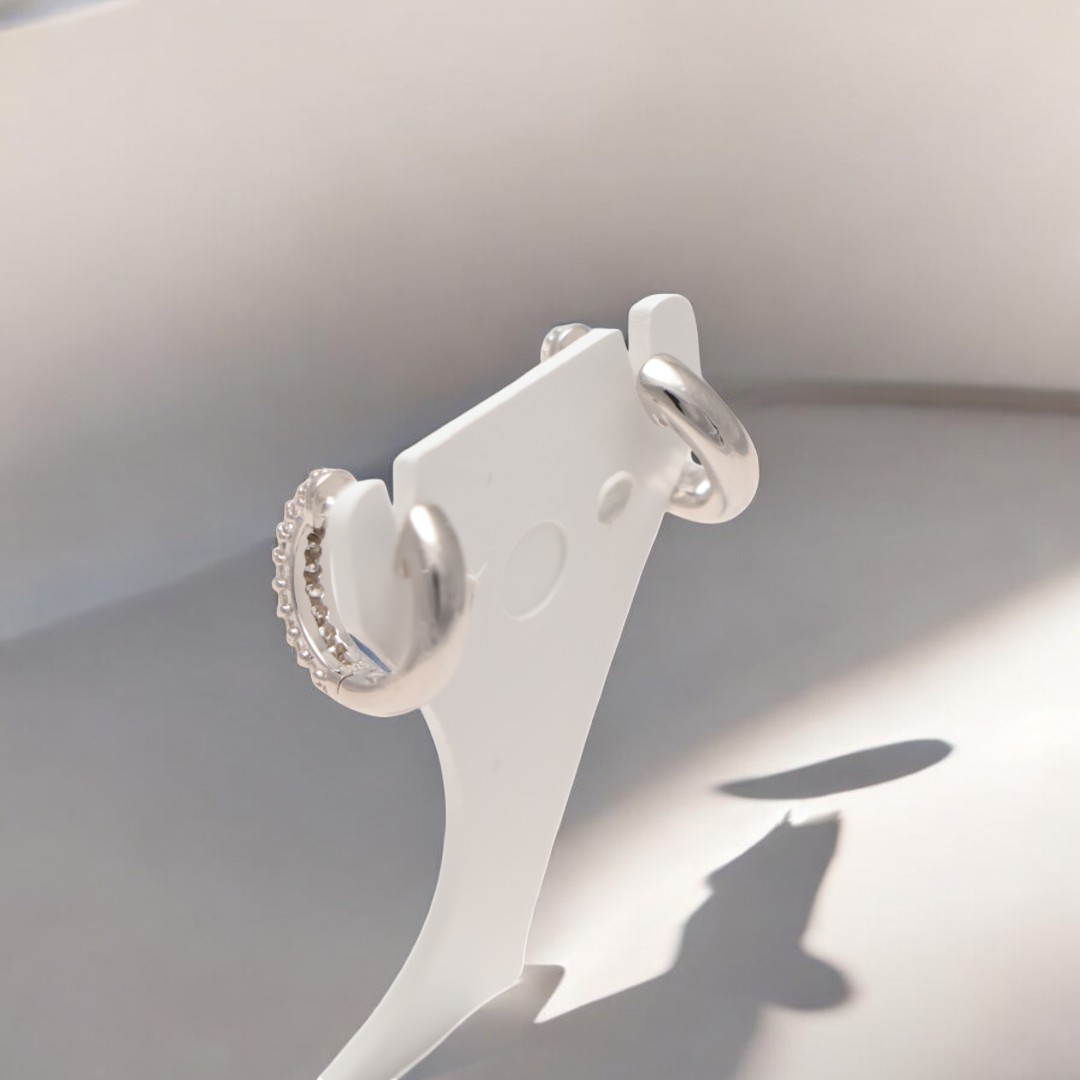 Pétillez et Brillez : Boucles d'Oreilles en Argent Sterling avec Accents en Zircon Cubique – Image 8