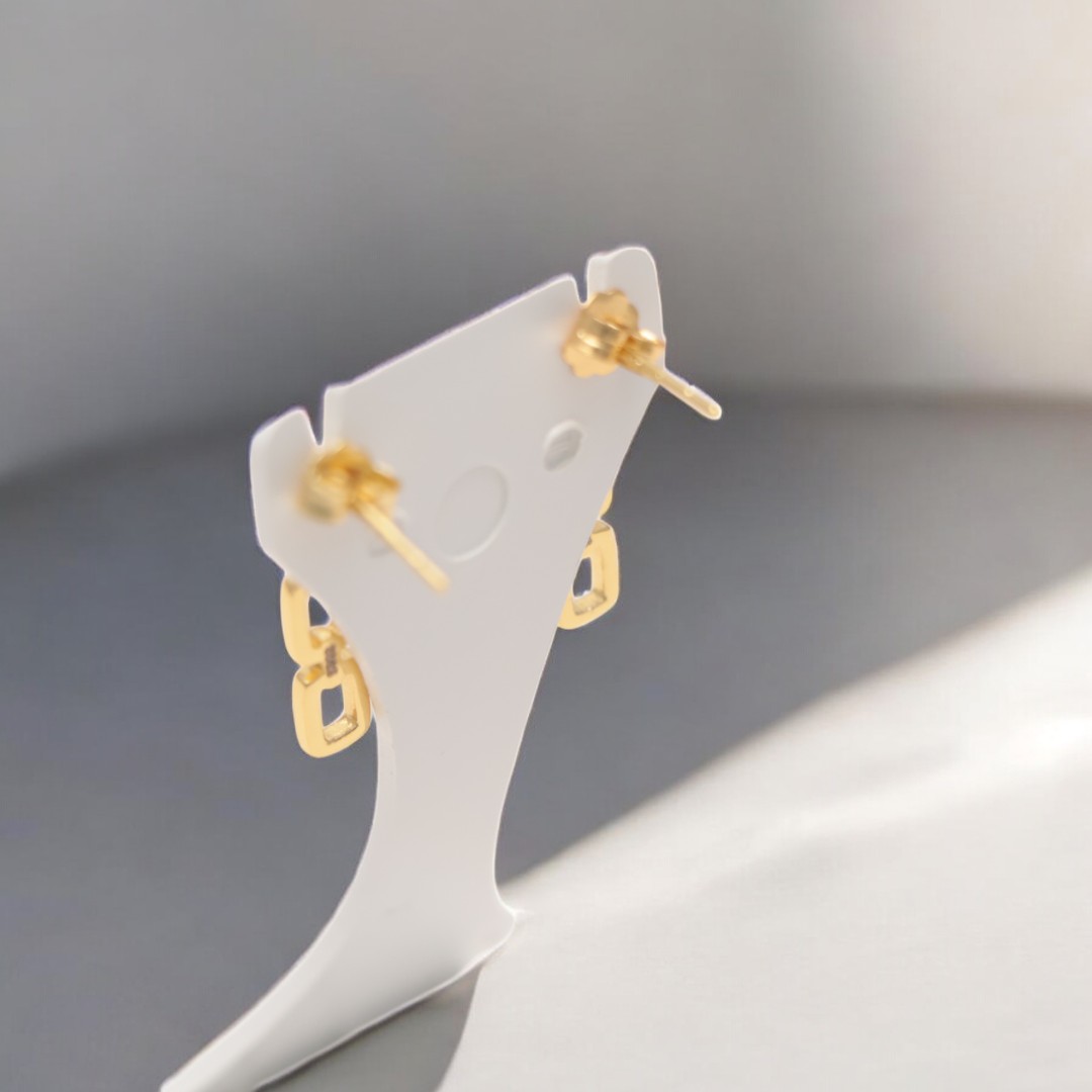 Améliorez votre style avec des boucles d'oreilles en argent sterling plaqué or luxueuses – Image 5