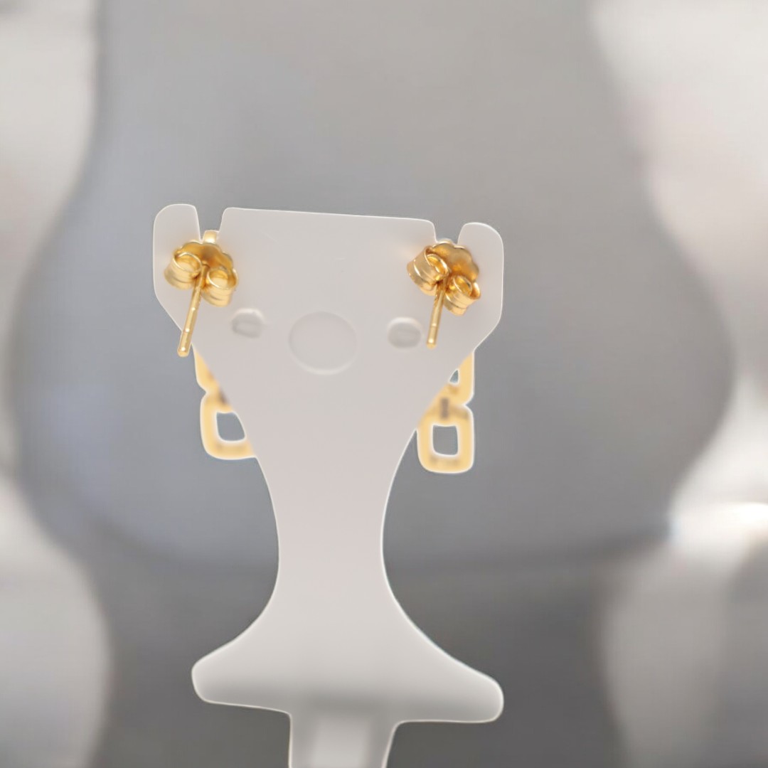 Améliorez votre style avec des boucles d'oreilles en argent sterling plaqué or luxueuses – Image 6