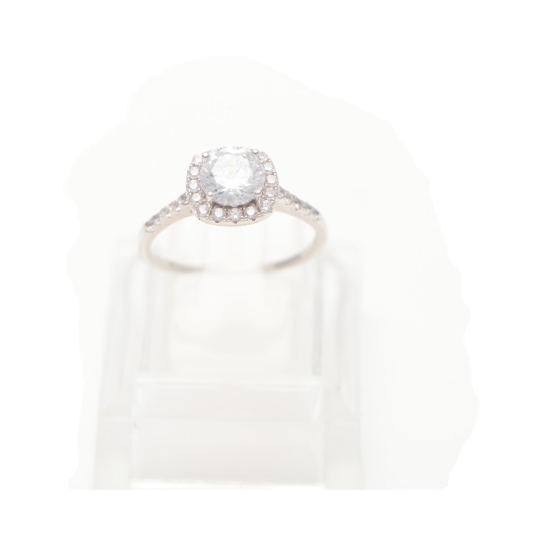 Brillez avec la bague de déclaration en argent sterling CZ - Découvrez le - Taille 6-7-8-9 – Image 4
