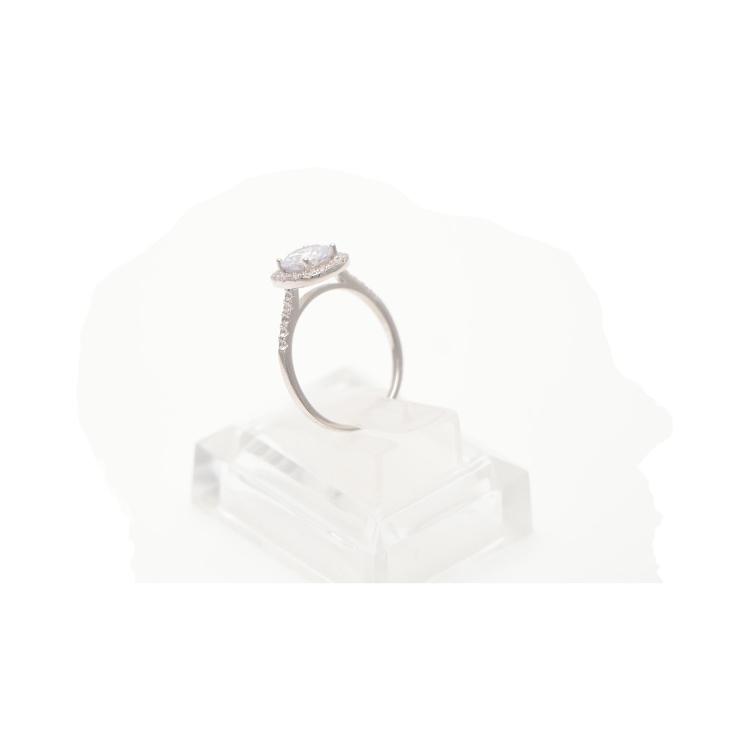 Brillez avec la bague de déclaration en argent sterling CZ - Découvrez le - Taille 6-7-8-9 – Image 7