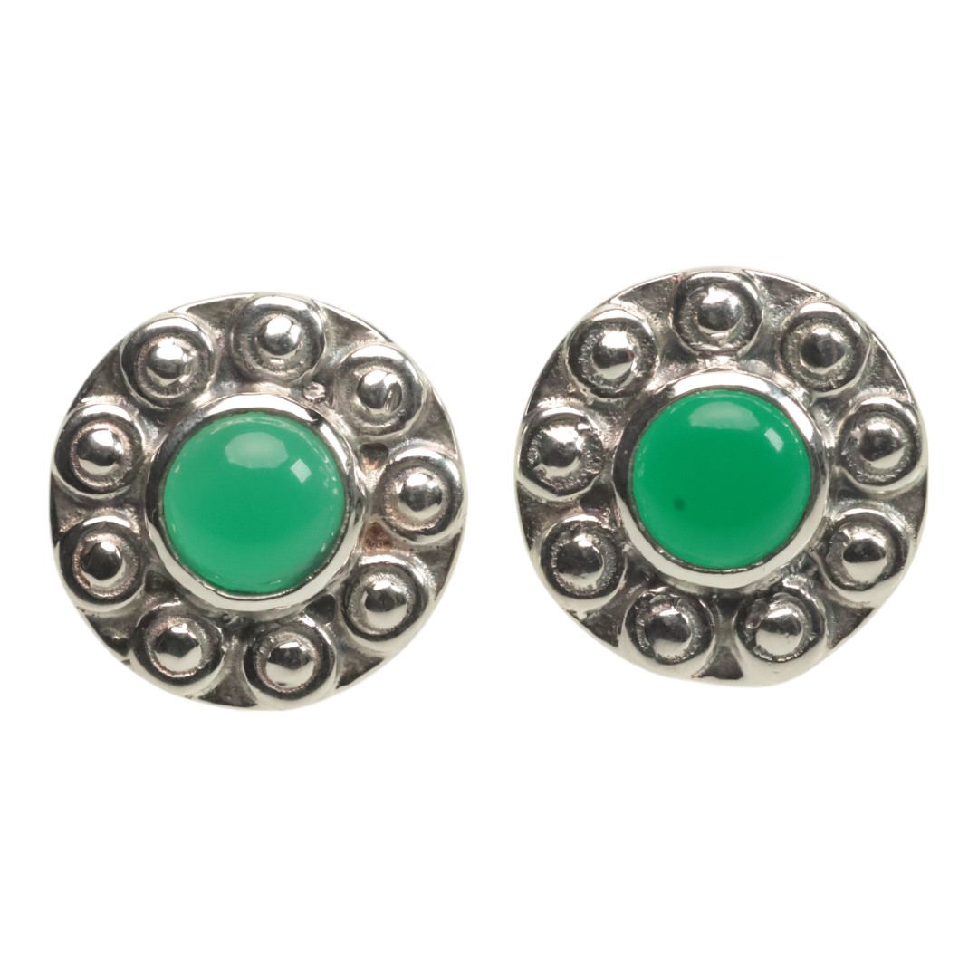Boucles d'oreilles en améthyste tournesol faites à la main en argent sterling 925 | Artisan – Image 3