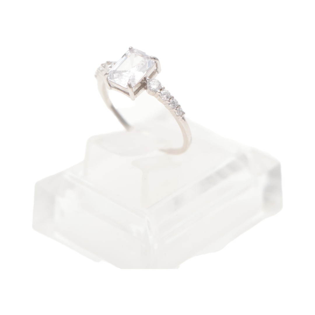 Brillez avec la bague de déclaration en argent sterling CZ - Découvrez le - Taille 6-7-8-9 – Image 13