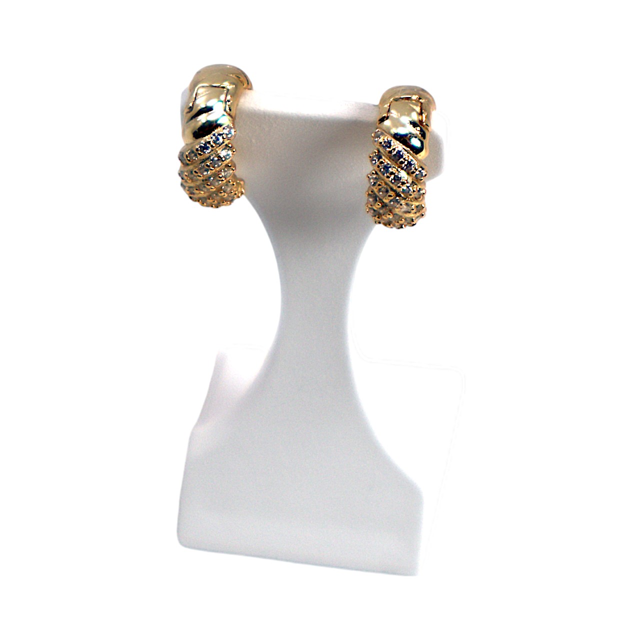 Petites Boucles d'Oreilles Plaquées Or avec Zirconium Cubique Étincelant - et Abordables – Image 7