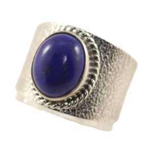 Lapis-Lazuli Luxueux : Bague en Argent Sterling Authentique pour - Taille 7-8-9