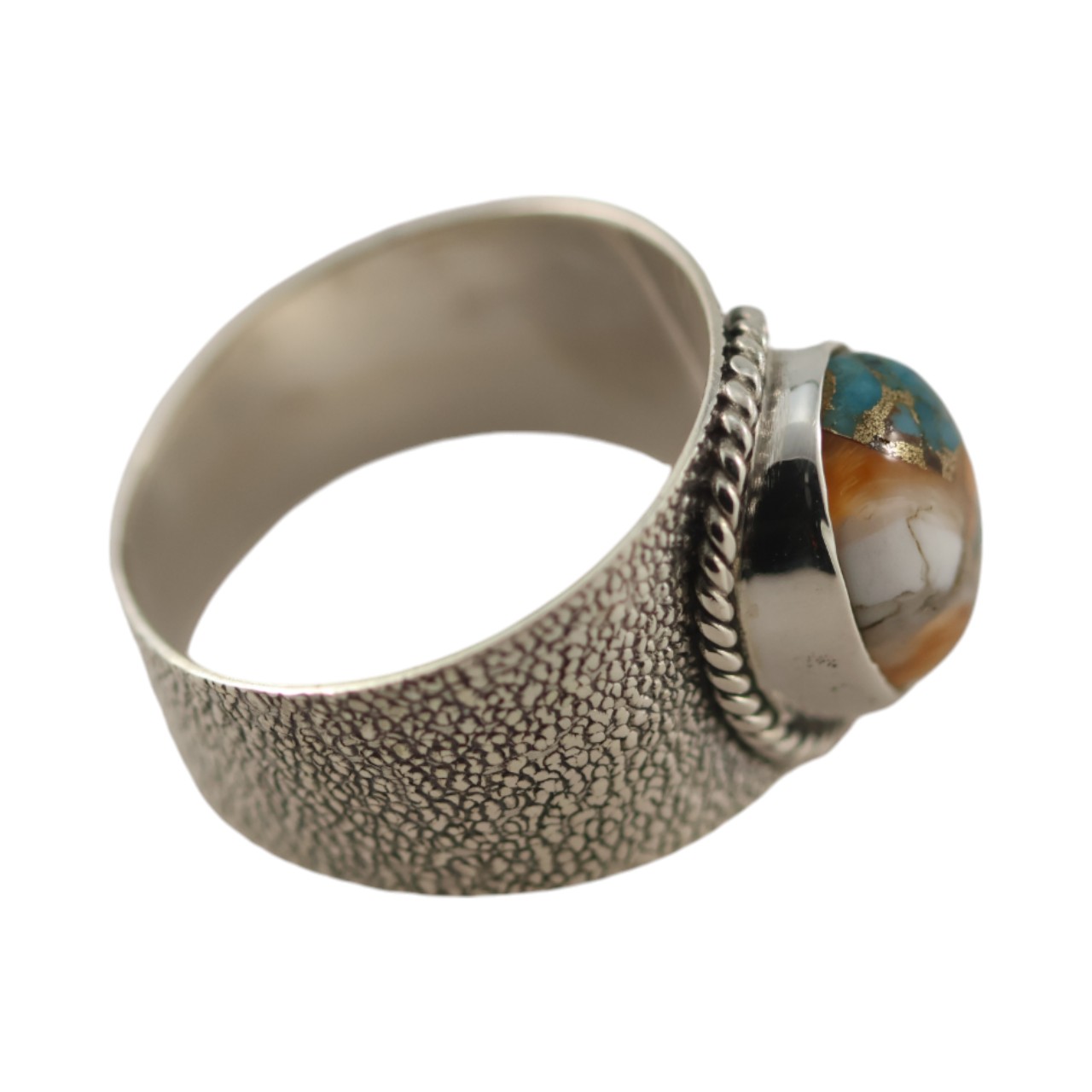 Bague en cuivre, huître et turquoise incontournable | en argent sterling - Taille 7-8-9 – Image 3