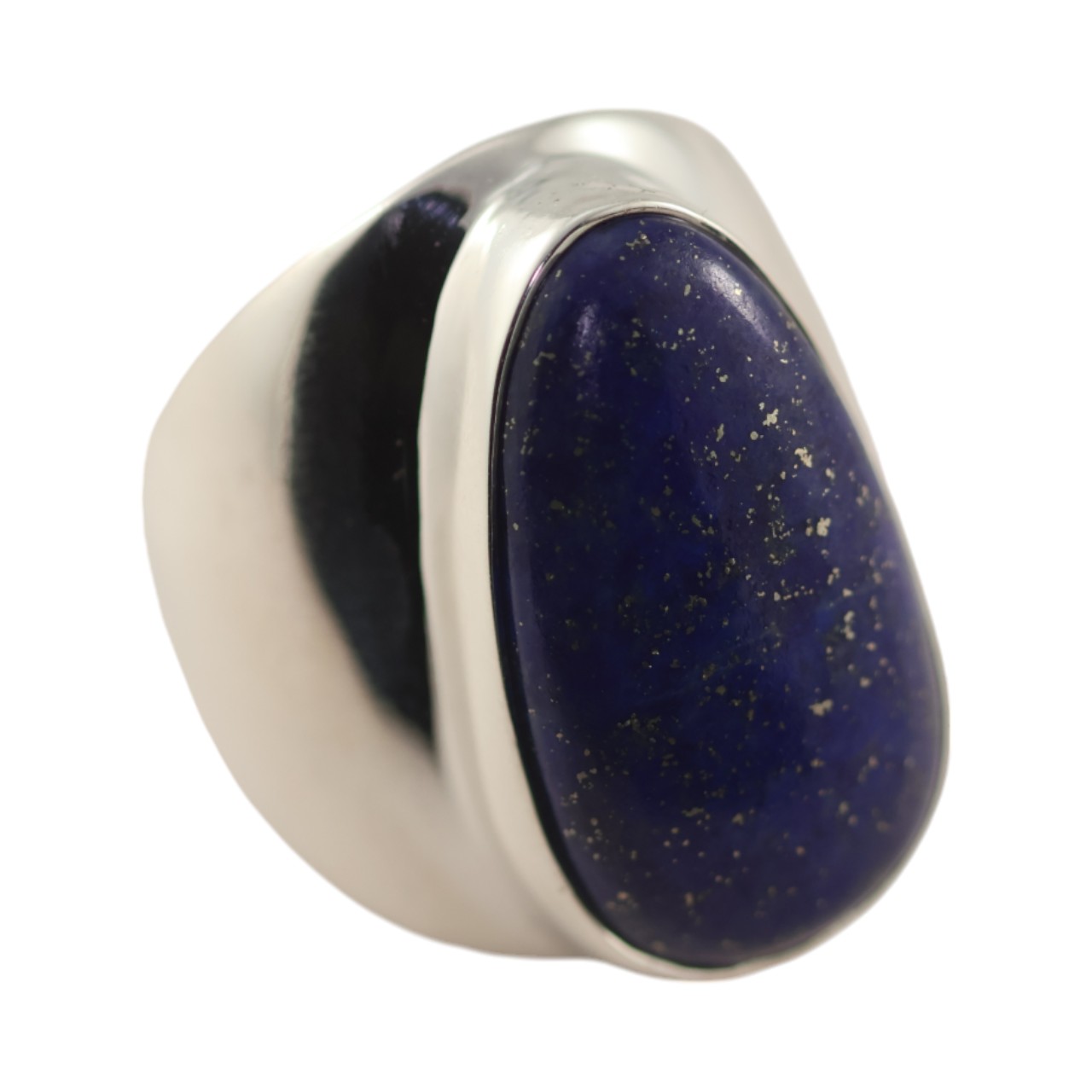 Bague en pierre de Lapis Lazuli naturel - Une addition éblouissante à Y - Taille 7-8 – Image 8