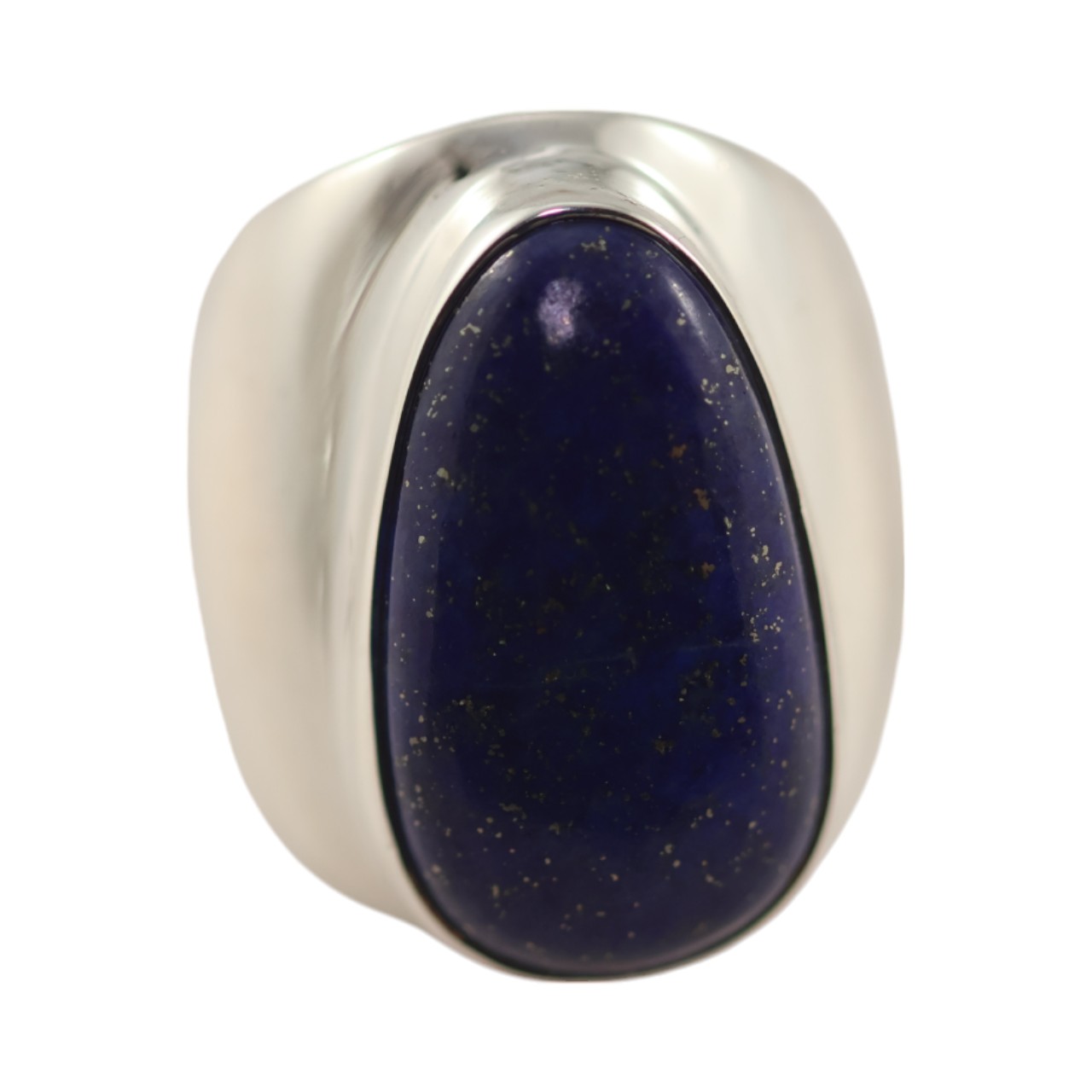 Bague en pierre de Lapis Lazuli naturel - Une addition éblouissante à Y - Taille 7-8 – Image 9