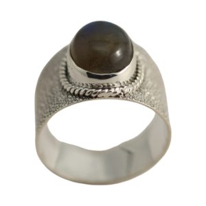 Bague en Labradorite en Argent Sterling : Style Élégant et Éclat Étonnant - Taille 7-8-9