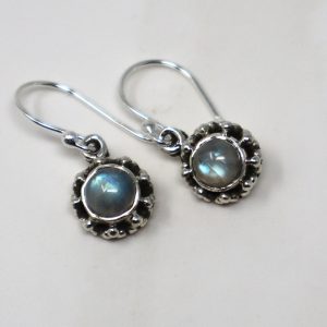 Ensemble de boucles d'oreilles en argent sterling 925 avec pierre de lune - Élevé, Luxueux & La bijouterie