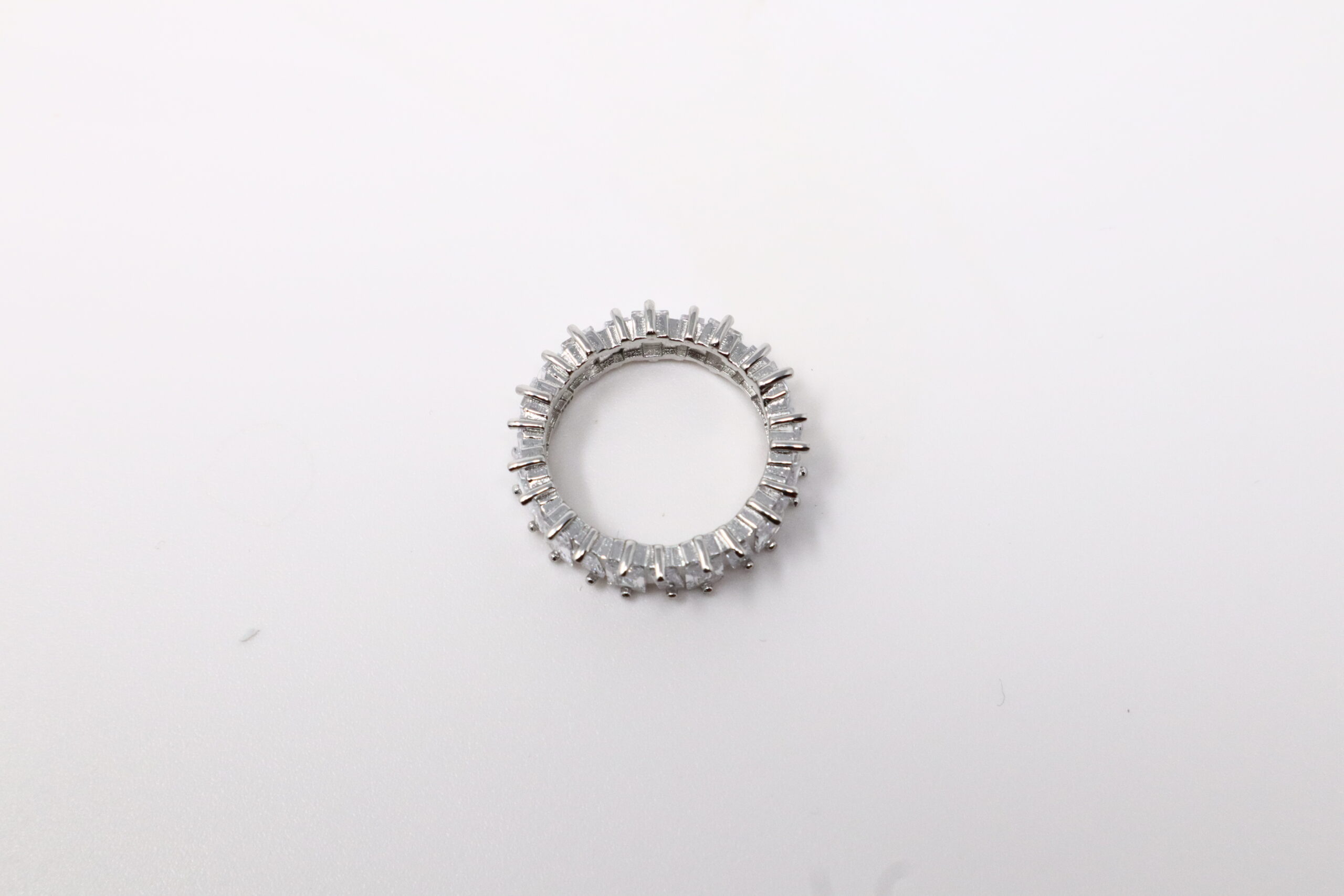Superbe bague en argent sterling 925 avec zircon cubique - Taille 7-8 – Image 11