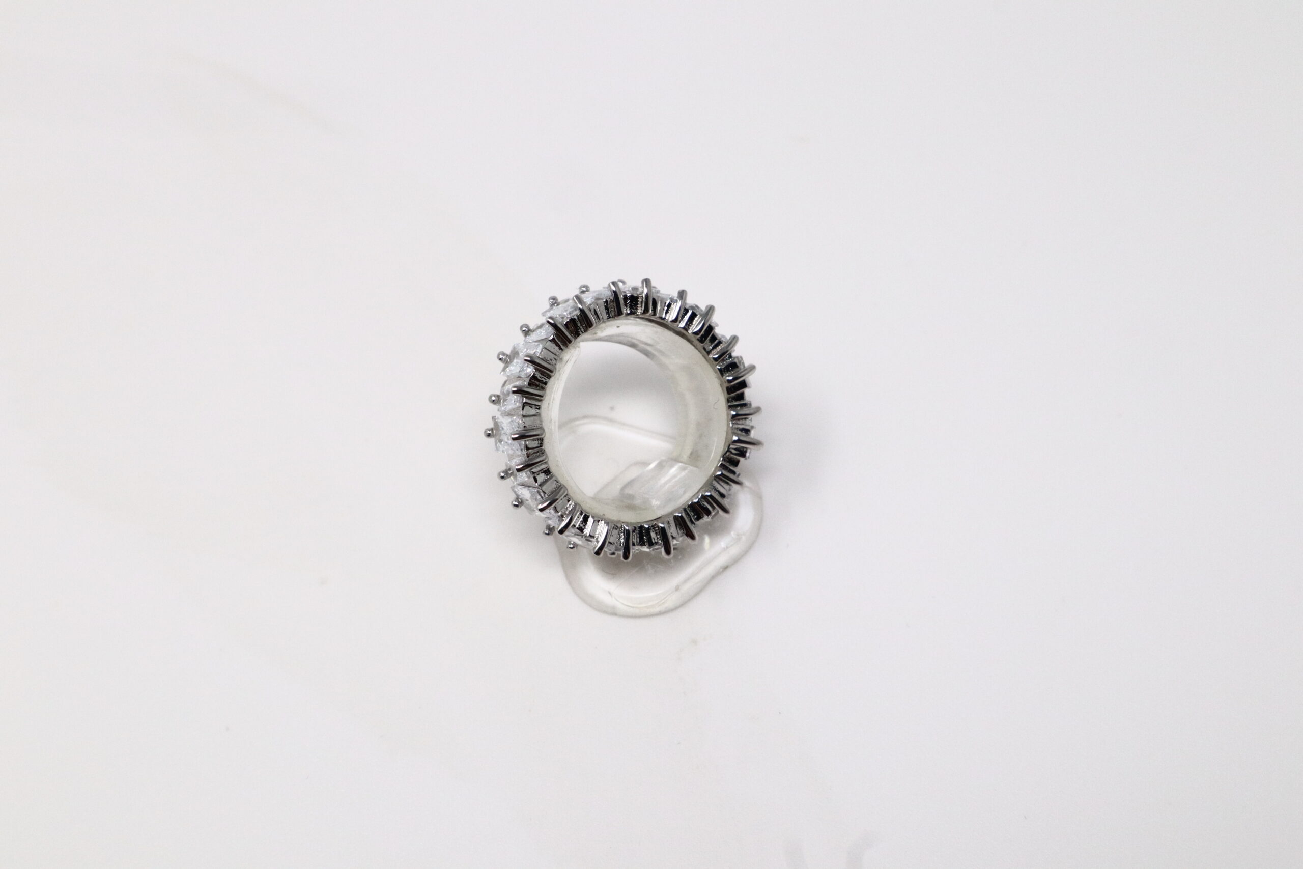 Superbe bague en argent sterling 925 avec zircon cubique - Taille 7-8 – Image 17
