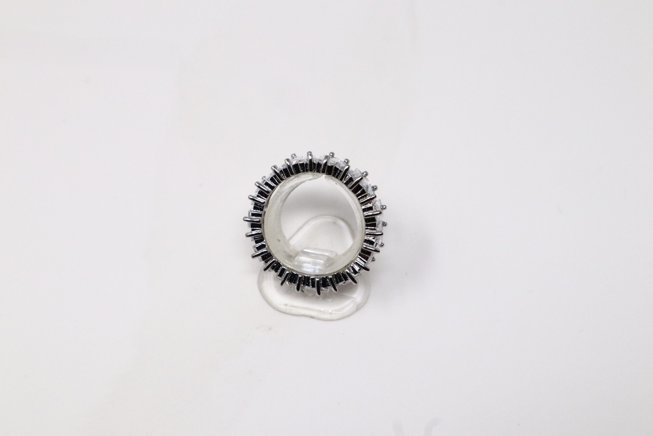 Superbe bague en argent sterling 925 avec zircon cubique - Taille 7-8 – Image 14