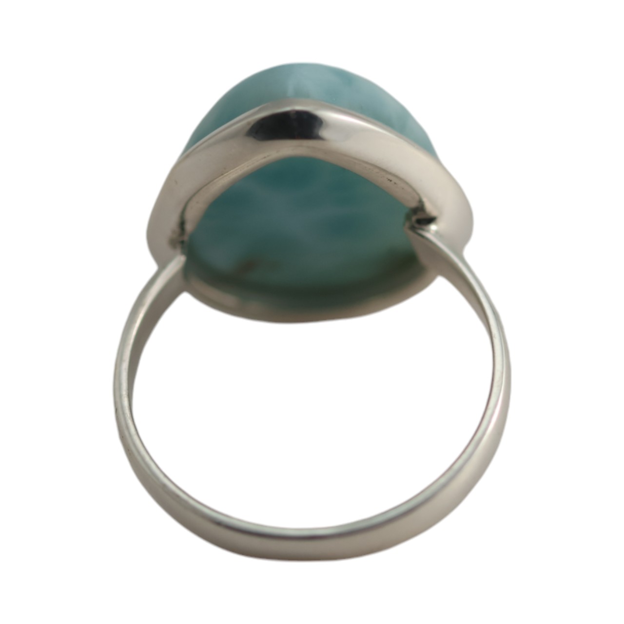Brillez et étincellez avec l'anneau en larimar en forme de goutte d'eau - Taille 7-8 – Image 2