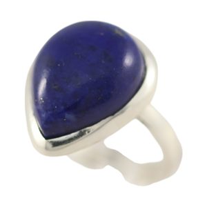 Bague en Lapis Lazuli en forme de poire pour une touche de sophistication - Taille 7-8