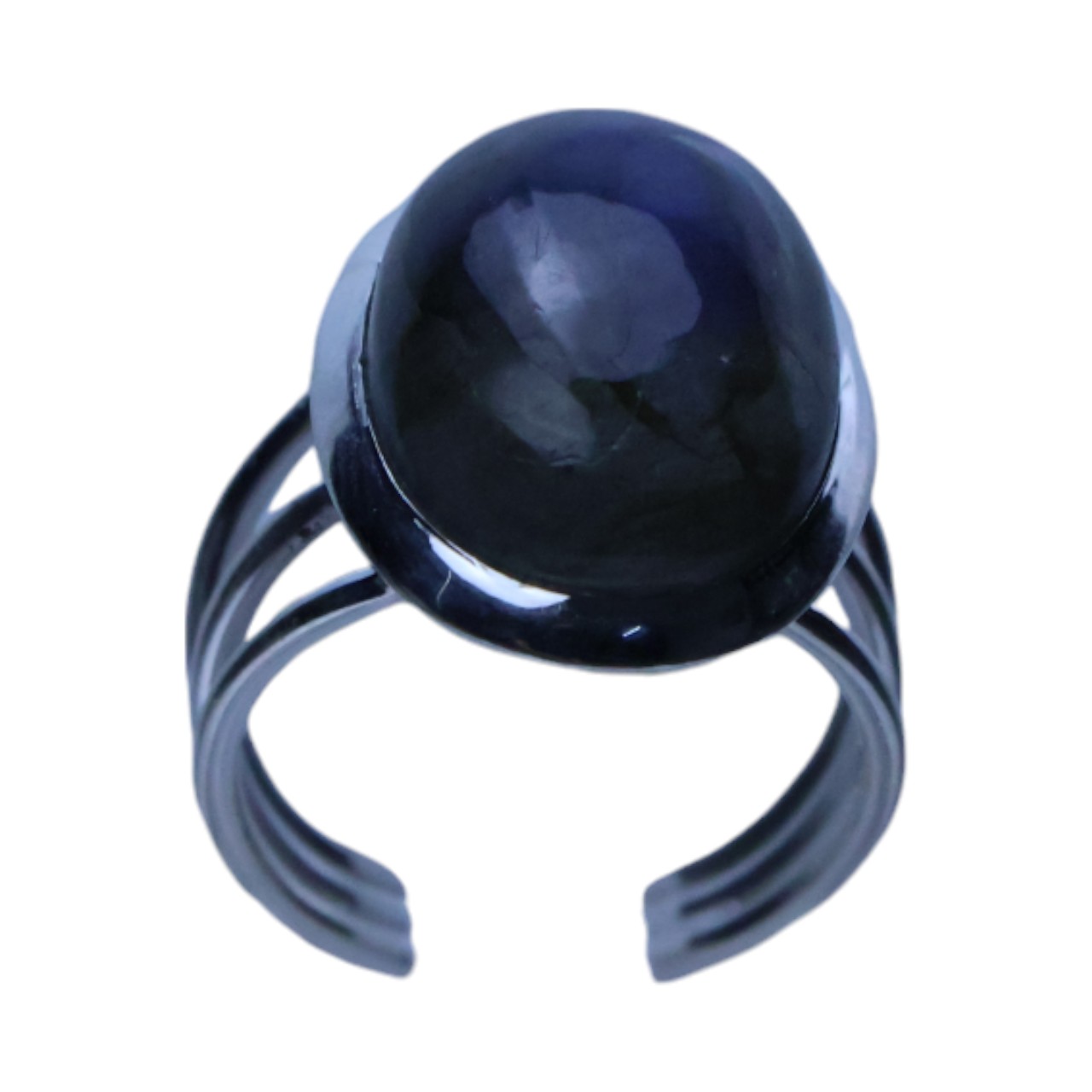 Bague en argent scintillant avec labradorite : chic et bijou pour chaque occasion - taille 7-8 – Image 10