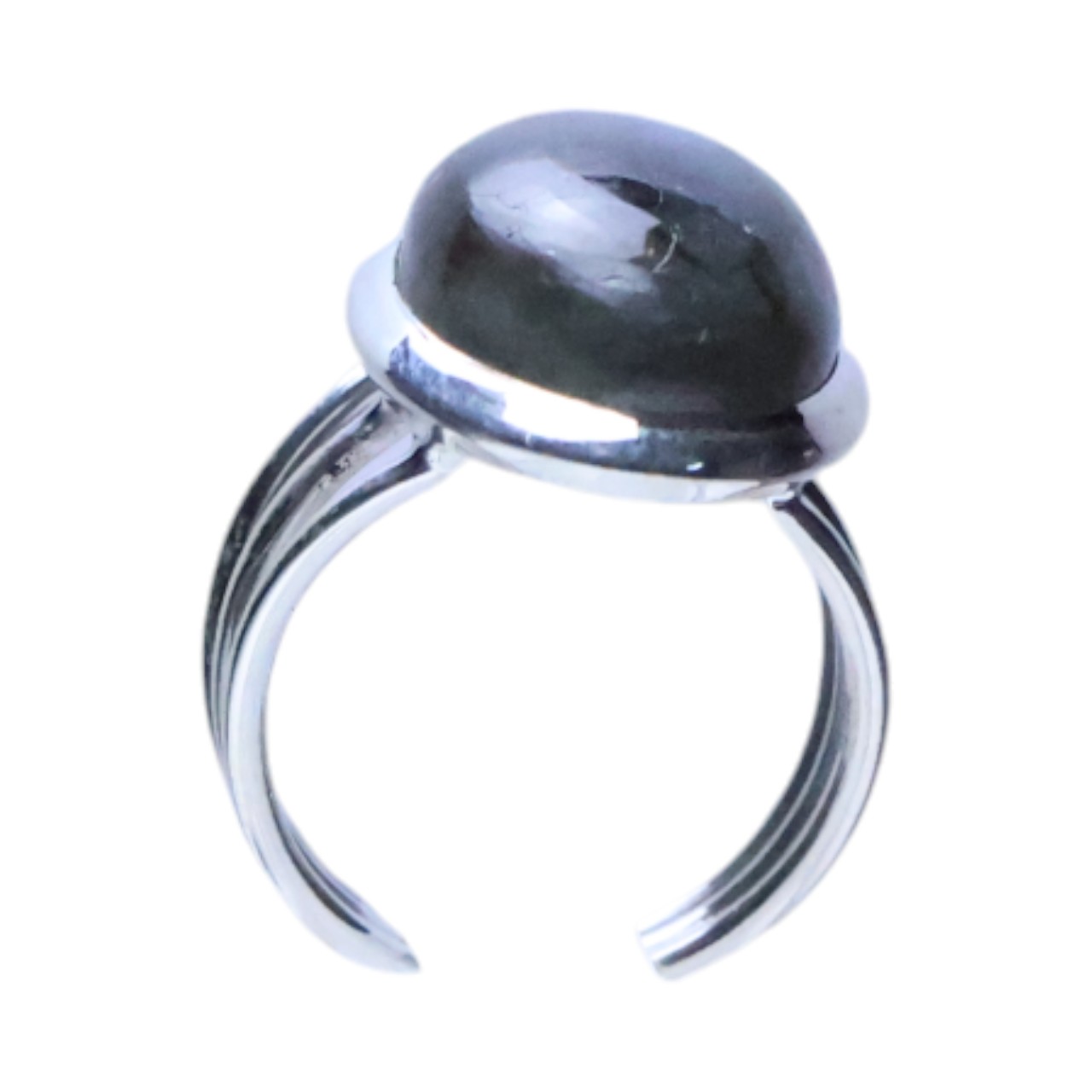 Bague en argent scintillant avec labradorite : chic et bijou pour chaque occasion - taille 7-8 – Image 4