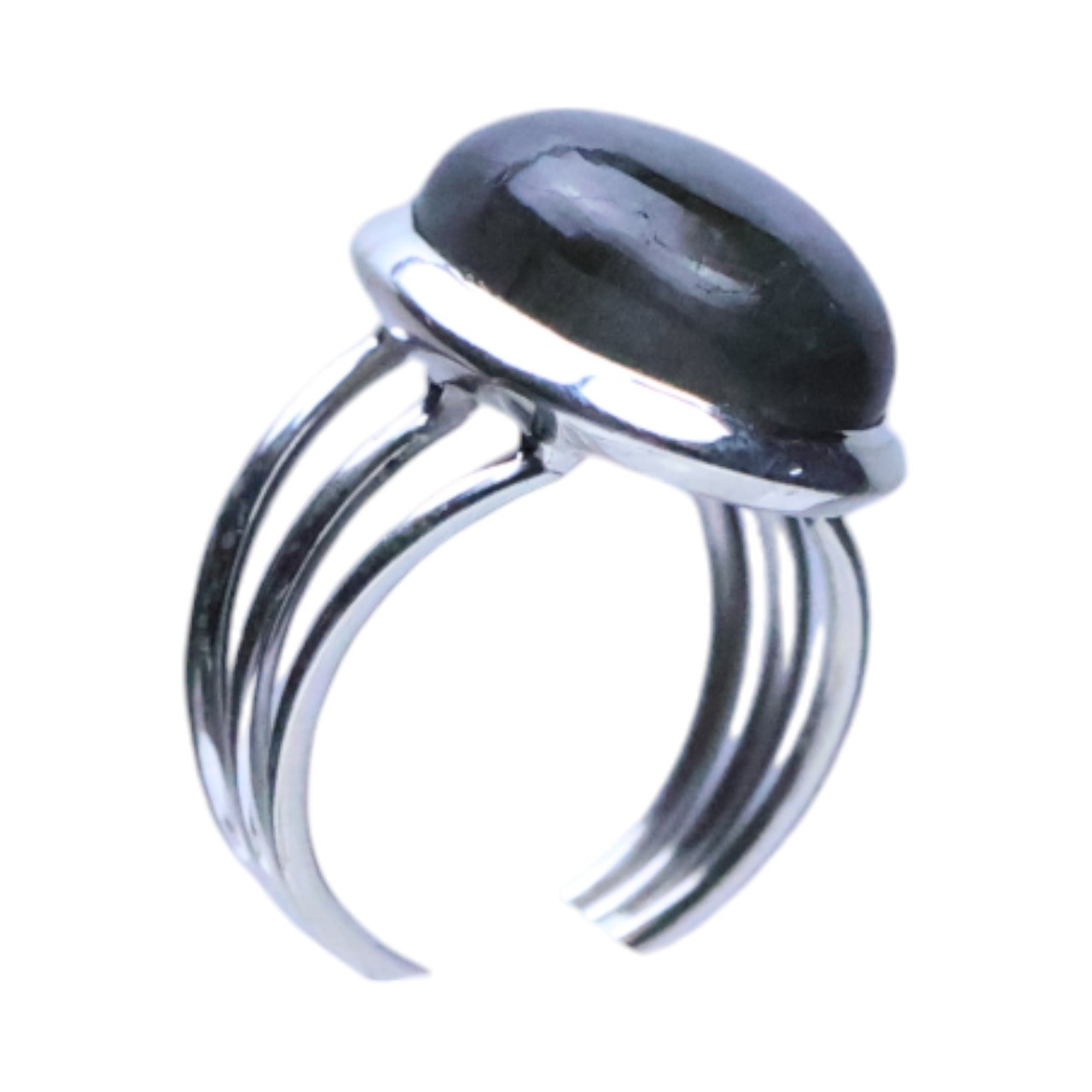 Bague en argent scintillant avec labradorite : chic et bijou pour chaque occasion - taille 7-8 – Image 7
