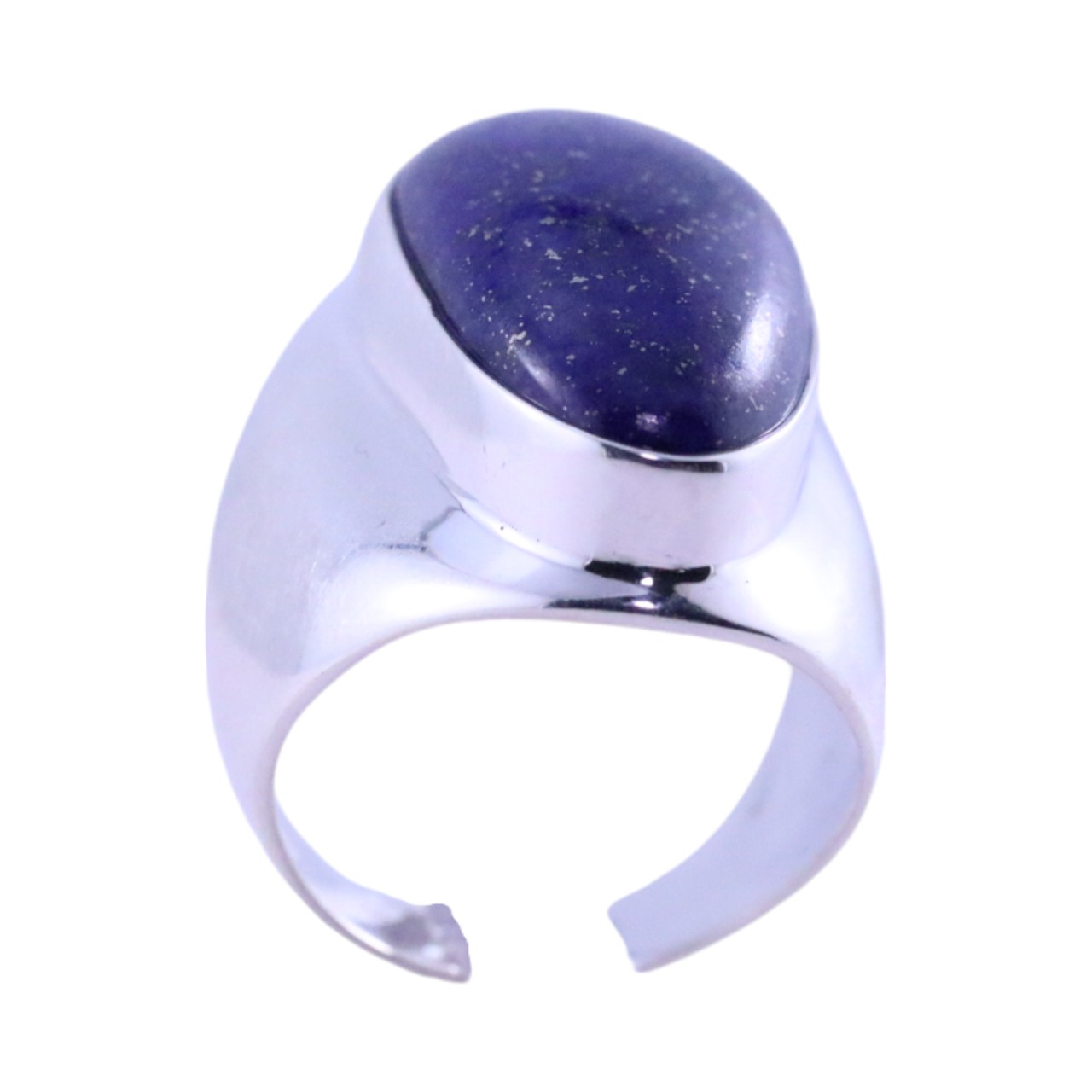 Bague en pierre de Lapis Lazuli naturel - Une addition éblouissante à Y - Taille 7-8 – Image 4