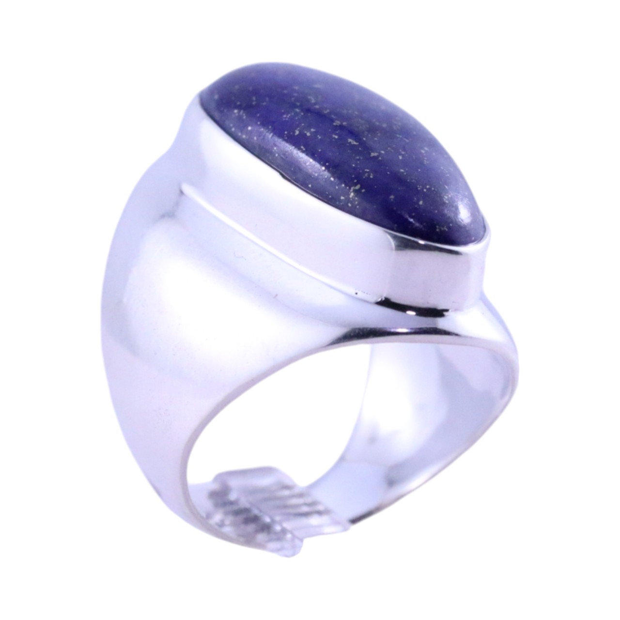 Bague en pierre de Lapis Lazuli naturel - Une addition éblouissante à Y - Taille 7-8 – Image 5