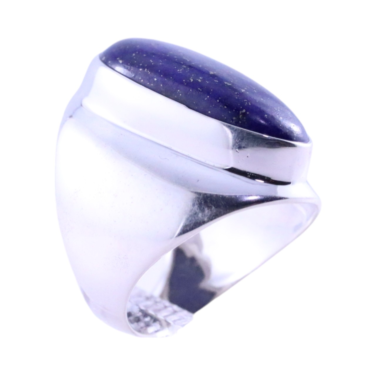 Bague en pierre de Lapis Lazuli naturel - Une addition éblouissante à Y - Taille 7-8 – Image 3