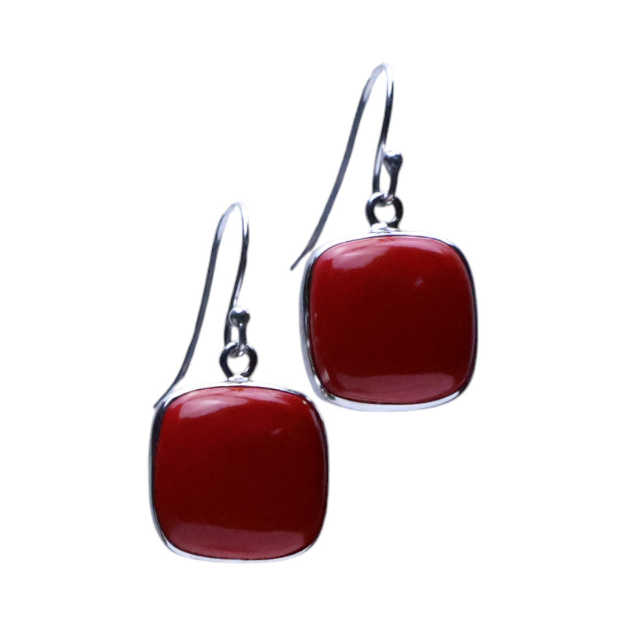 Des boucles d'oreilles carrées en corail rouge éblouissantes pour toutes les occasions – Image 8