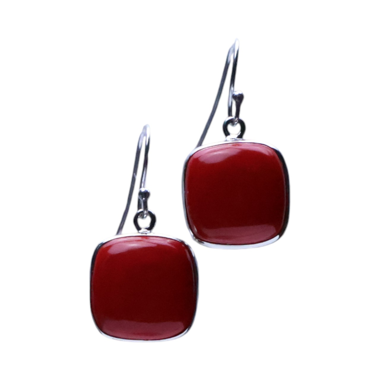 Des boucles d'oreilles carrées en corail rouge éblouissantes pour toutes les occasions – Image 7