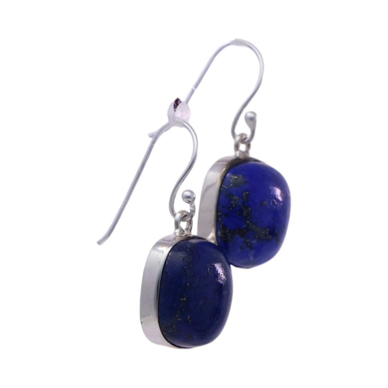 Brillez avec Style : Boucles d'oreilles carrées en Lapis Lazuli | Améliorez votre look maintenant – Image 4
