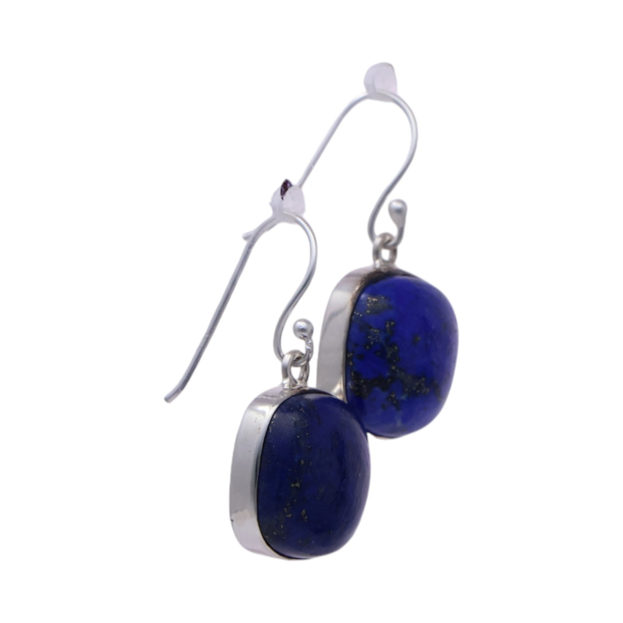 Brillez avec Style : Boucles d'oreilles carrées en Lapis Lazuli | Améliorez votre look maintenant – Image 7