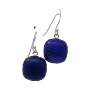 Brillez avec Style : Boucles d'oreilles carrées en Lapis Lazuli | Améliorez votre look maintenant