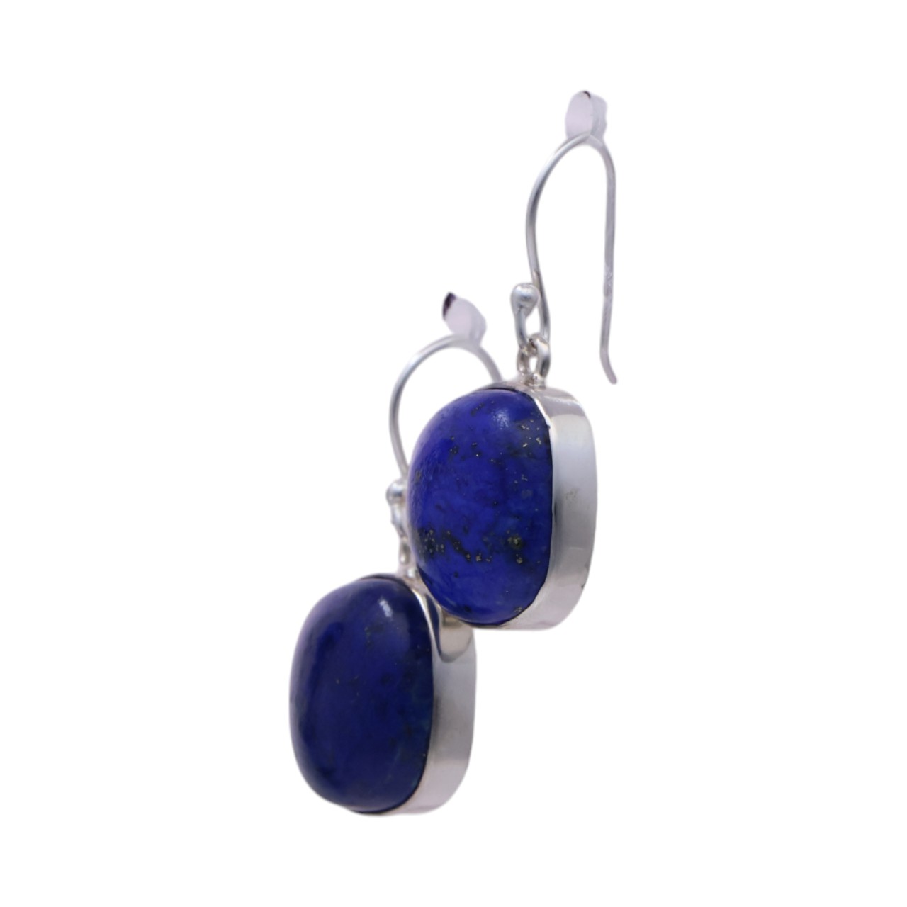 Brillez avec Style : Boucles d'oreilles carrées en Lapis Lazuli | Améliorez votre look maintenant – Image 6