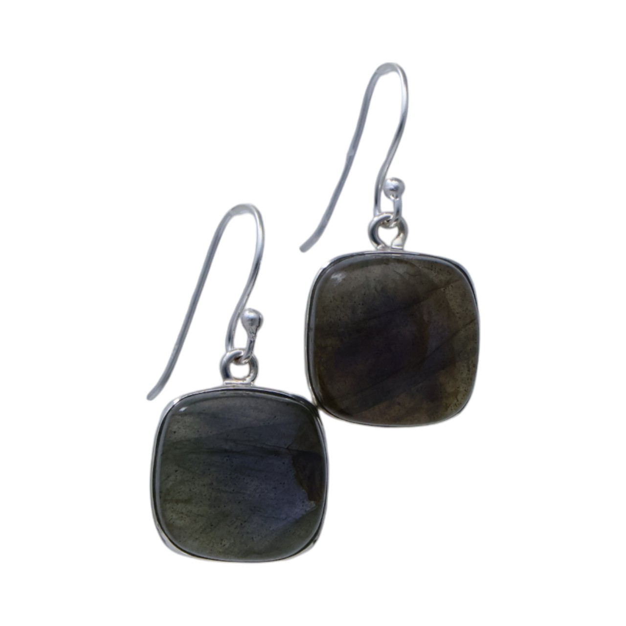 Boucles d'oreilles Labradorite Carrées | Bijoux pour Chaque Occasion