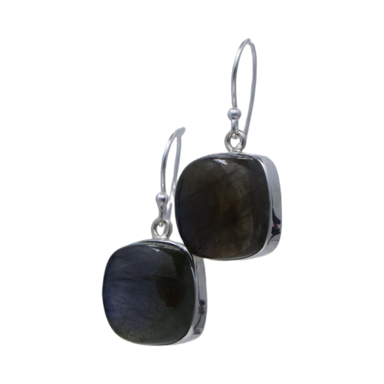 Boucles d'oreilles Labradorite Carrées | Bijoux pour Chaque Occasion – Image 3
