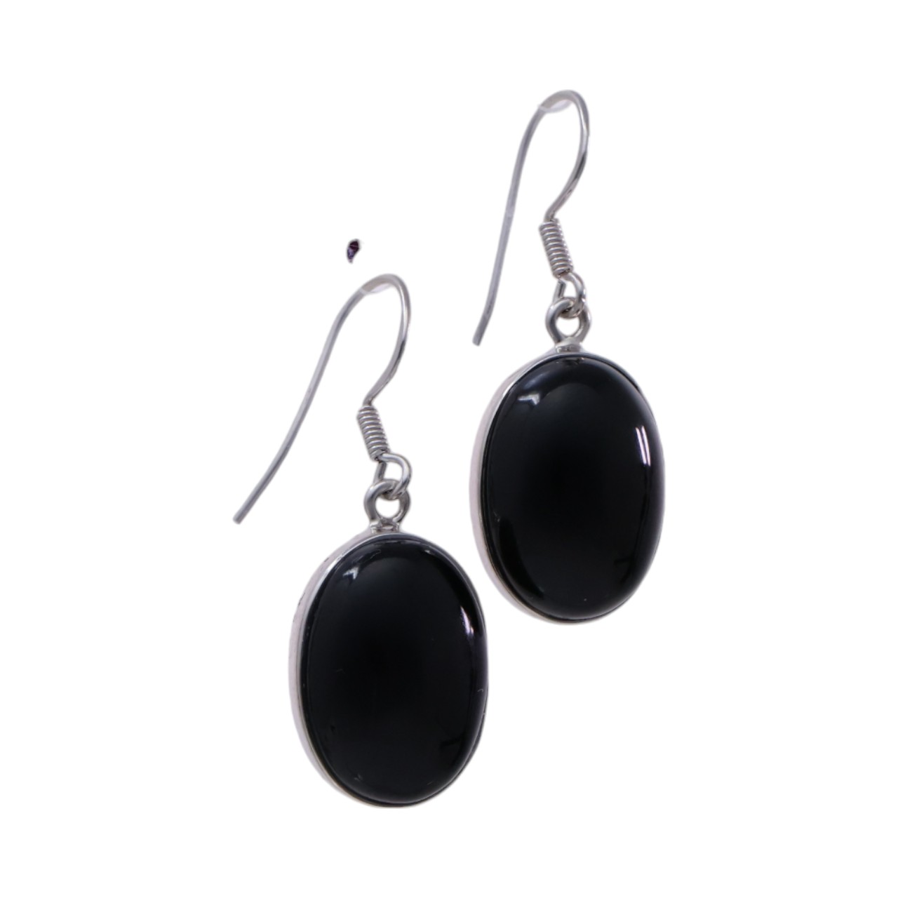 Boucles d'oreilles ovales en onyx noir - Améliorez le style Y avec une élégance distinctive