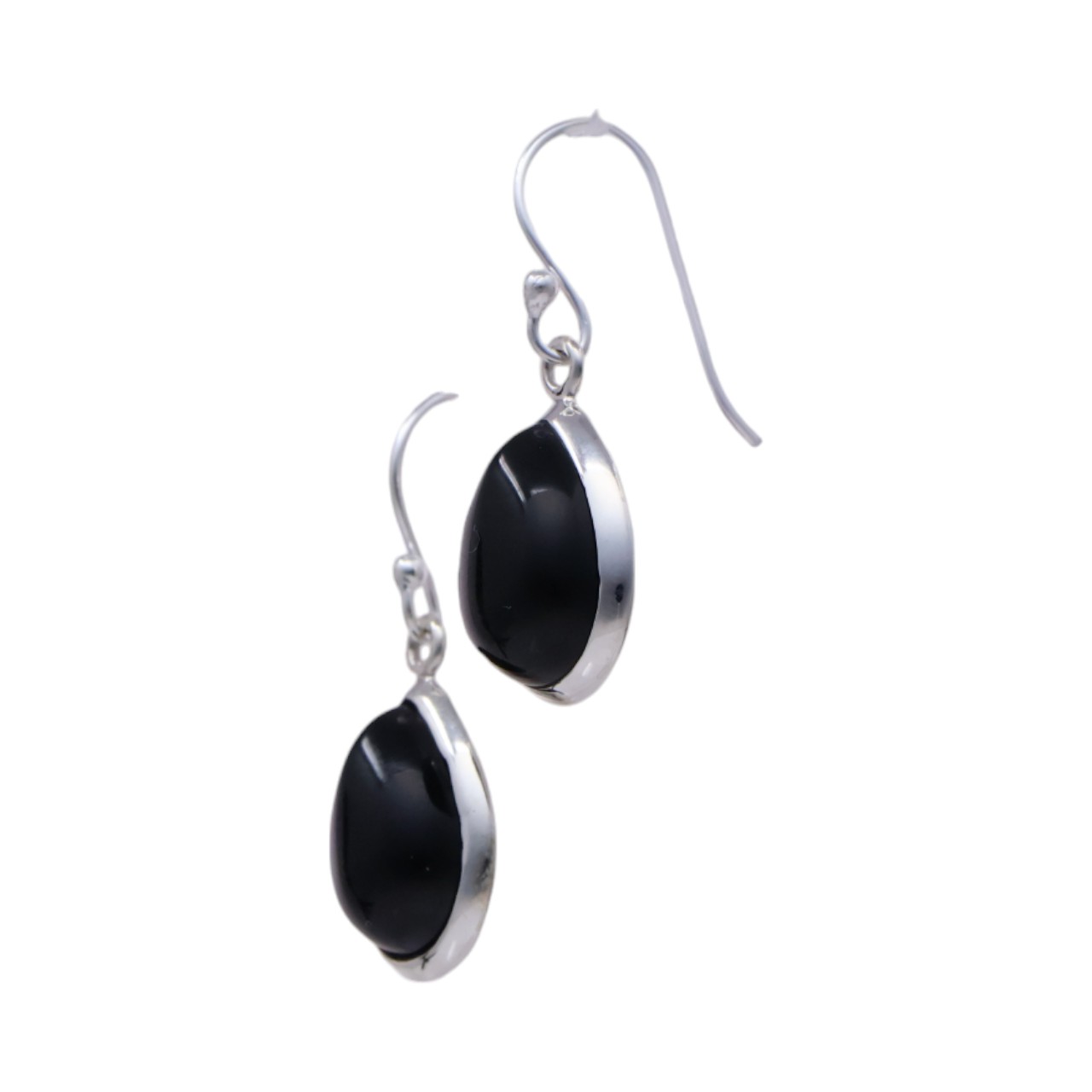 Boucles d'Oreilles en Argent Sterling Onyx Noir - Ces Pièces Intemporelles – Image 6