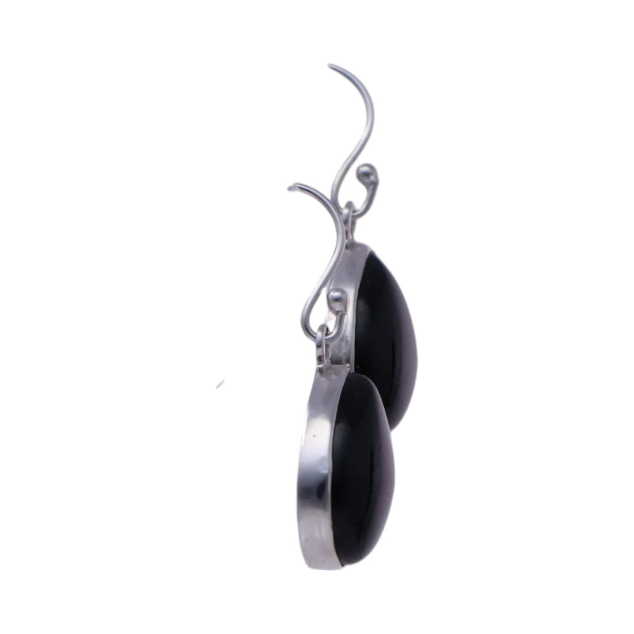 Boucles d'Oreilles en Argent Sterling Onyx Noir - Ces Pièces Intemporelles – Image 5