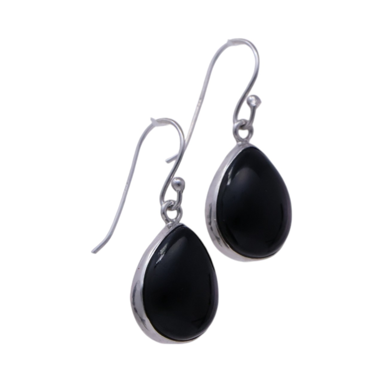 Boucles d'Oreilles en Argent Sterling Onyx Noir - Ces Pièces Intemporelles – Image 4