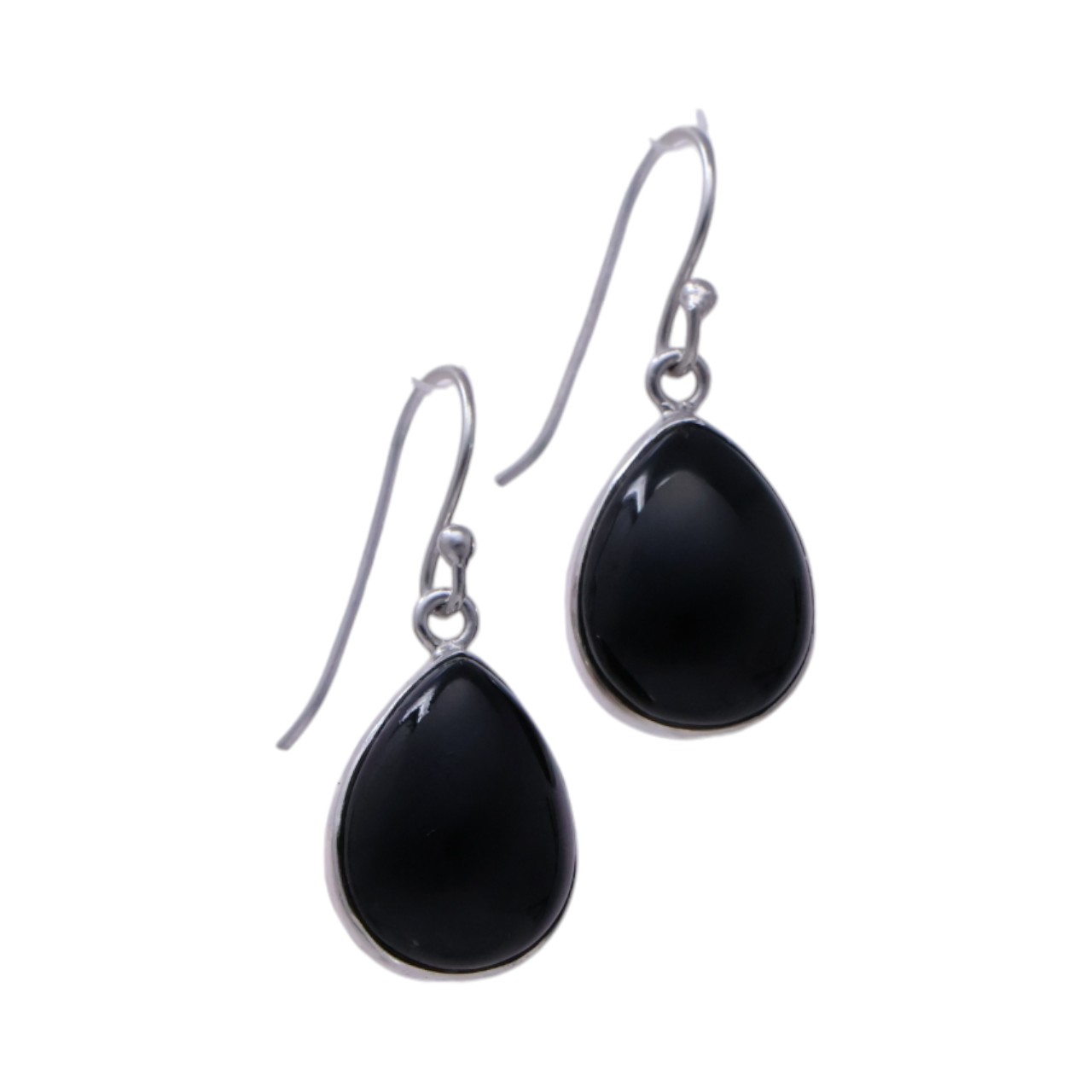 Boucles d'Oreilles en Argent Sterling Onyx Noir - Ces Pièces Intemporelles – Image 7