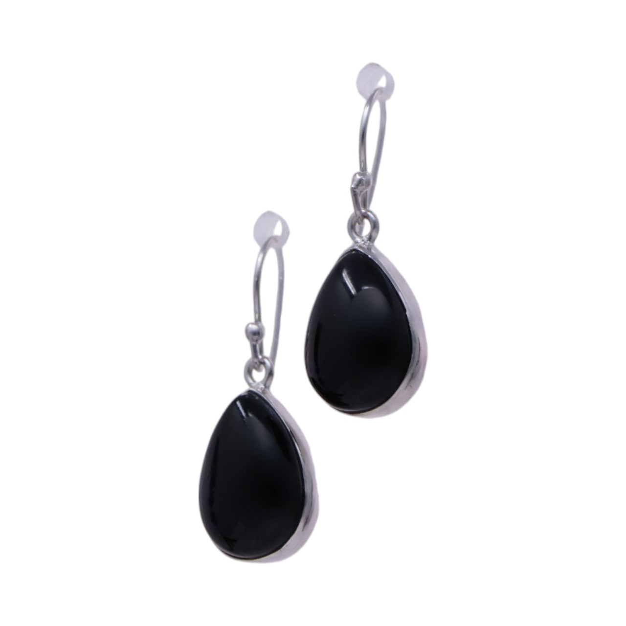 Boucles d'Oreilles en Argent Sterling Onyx Noir - Ces Pièces Intemporelles – Image 3