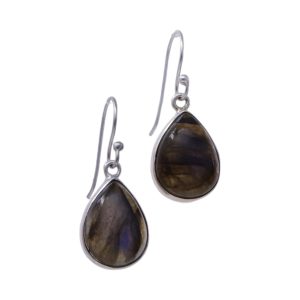 Boucles d'Oreilles Pendantes en Argent Sterling Labradorite - La Perfection pour Chaque Occasion