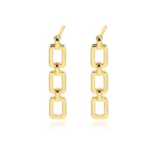 gold-link-chain-earrings