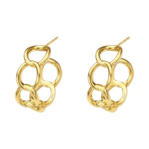Boucles d'oreilles en chaîne en argent sterling 18K : L'accessoire pour toutes les occasions