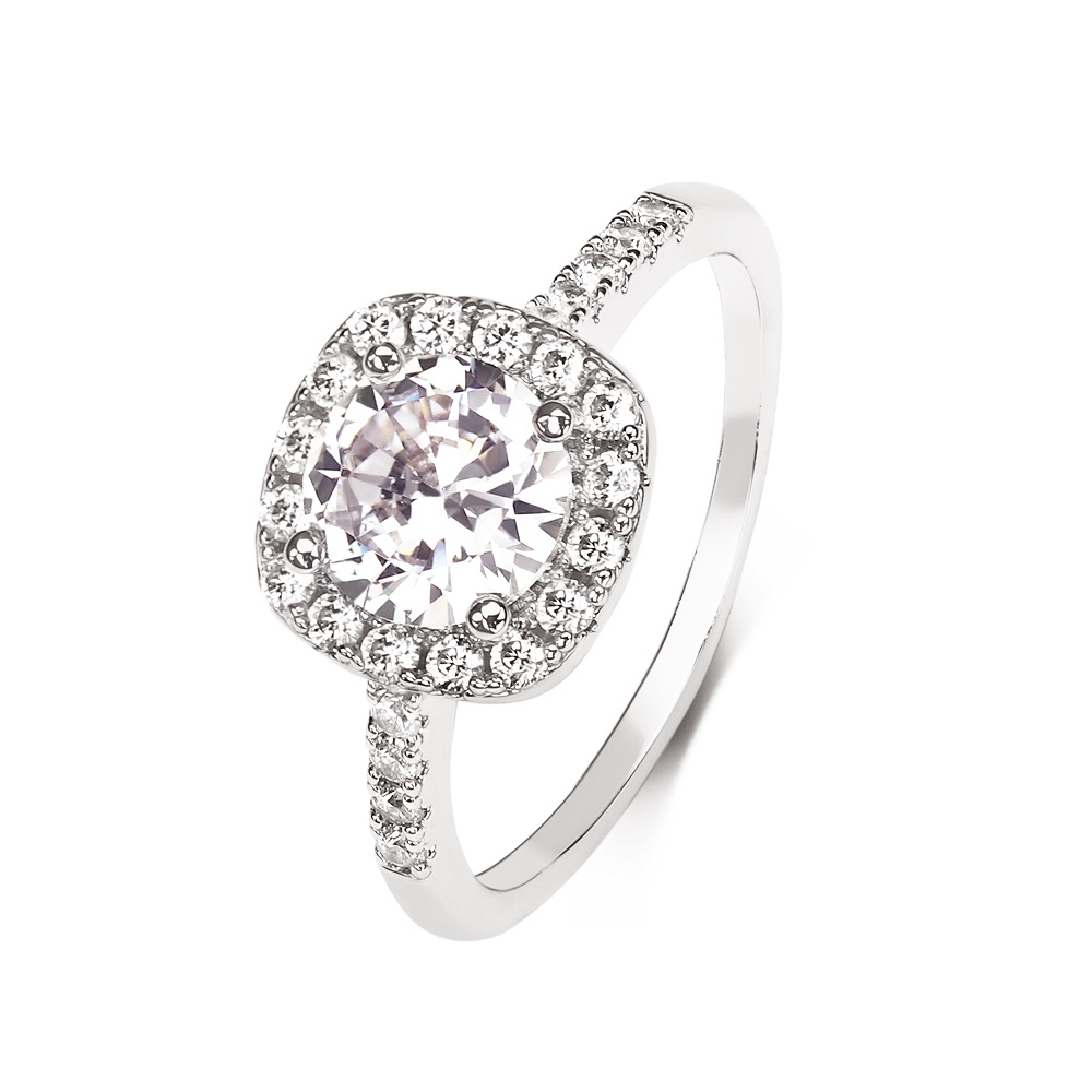 Brillez avec la bague de déclaration en argent sterling CZ - Découvrez le - Taille 6-7-8-9