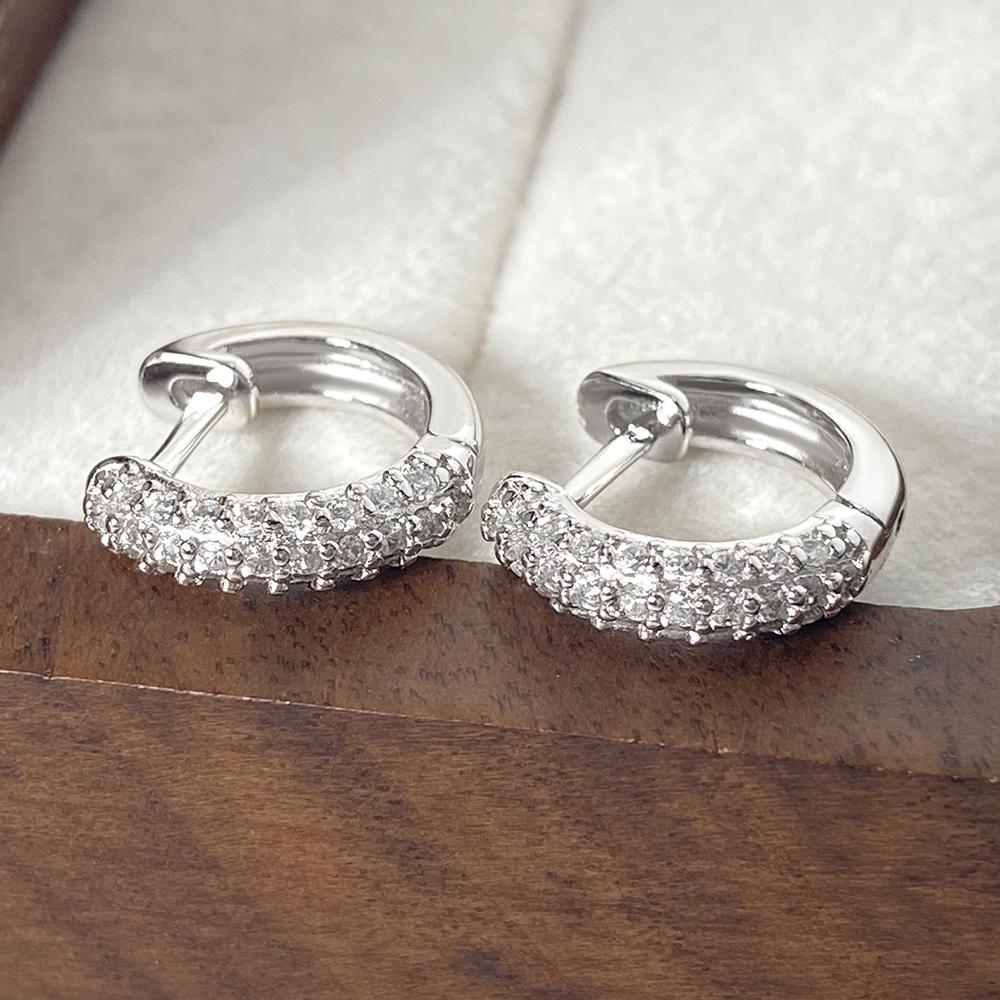 Pétillez et Brillez : Boucles d'Oreilles en Argent Sterling avec Accents en Zircon Cubique – Image 12