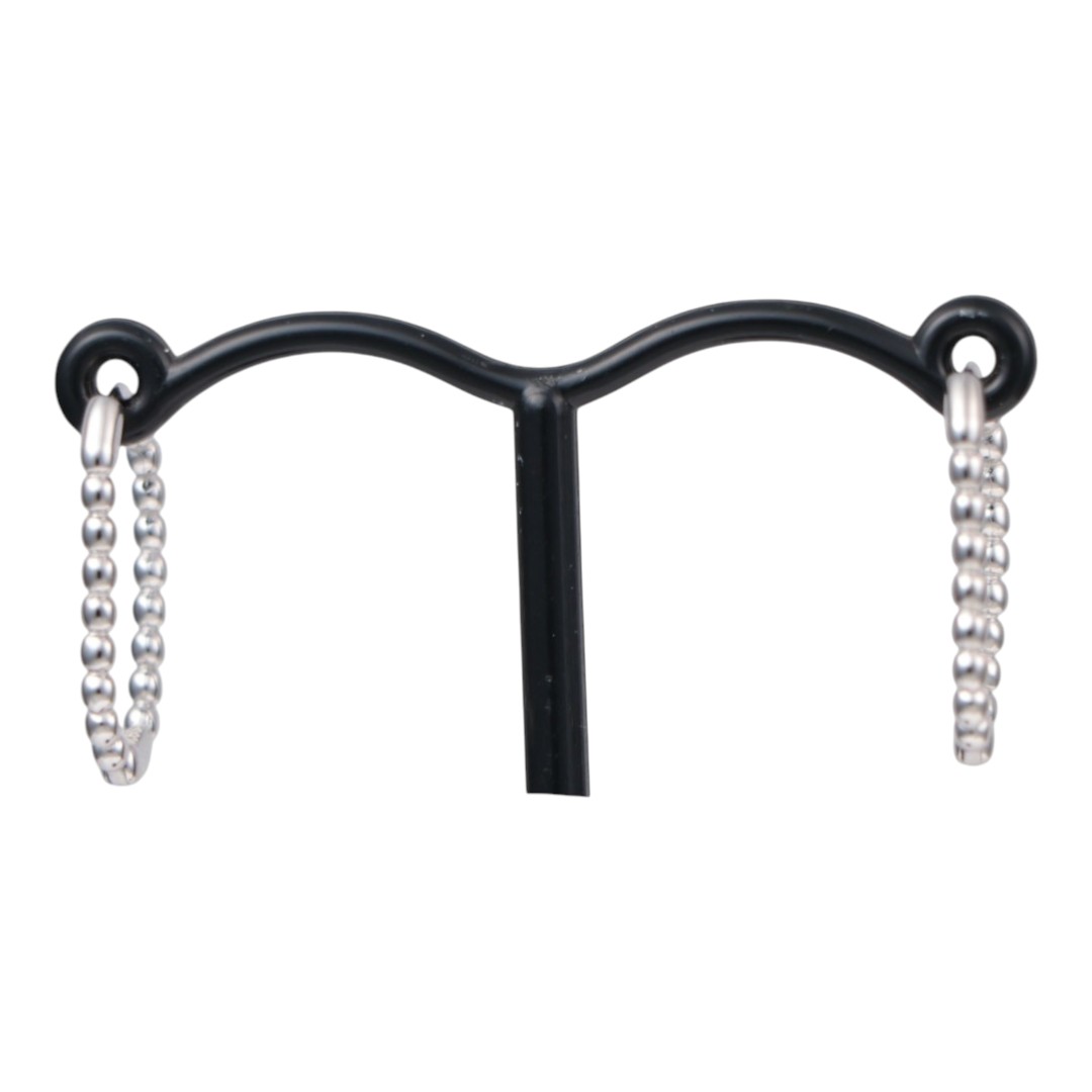 Boucles d'oreilles créoles en argent sterling plaqué or blanc – Design en chaîne à billes – Image 4